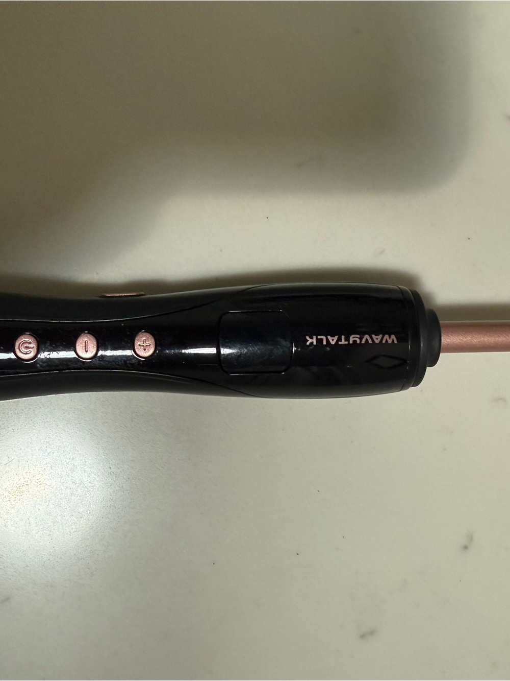 WavyTalk Thin Curling Wand with Rose Gold Barrel
